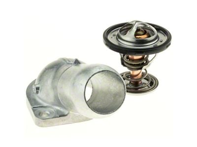 Thermostat with Housing Assembly; 187-Degree (01-03 6.0L Silverado 2500 HD)