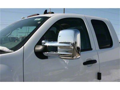 Putco Towing Mirror Covers; Chrome (07-15 Silverado 2500 HD)