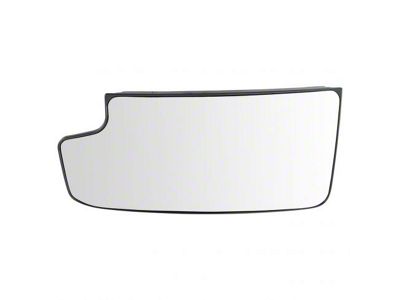 Towing Mirror Lower Glass with Backing Plate; Driver Side (15-17 Silverado 2500 HD)