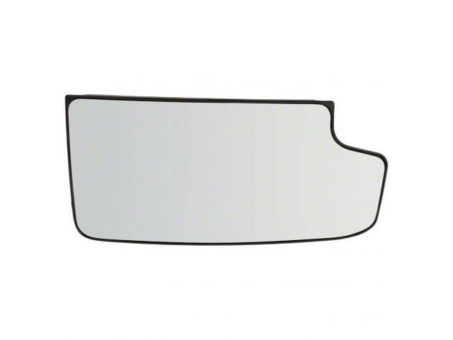 Towing Mirror Lower Glass with Backing Plate; Passenger Side (15-17 Silverado 2500 HD)