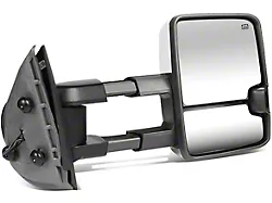 Powered Heated Towing Mirror with Smoked LED Turn Signal; Chrome; Passenger Side (07-14 Silverado 2500 HD)