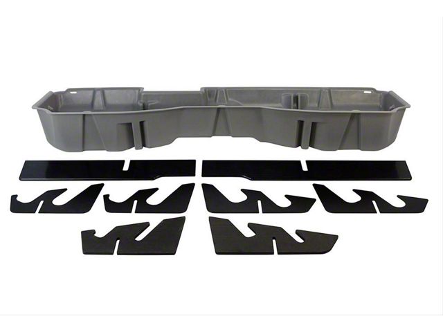 Underseat Storage; Ash Gray (15-19 Silverado 2500 HD Crew Cab)