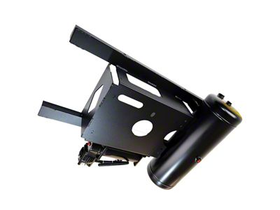 Universal Spare Tire Location Train Horn OnBoard Air System; Black (Universal; Some Adaptation May Be Required)
