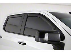 Ventgard Snap Window Deflectors; Smoked; Carbon Fiber Look (20-26 Silverado 2500 HD Crew Cab)