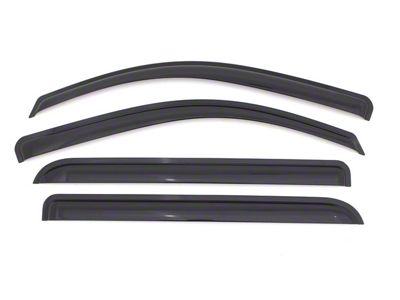 Ventvisor Window Deflectors; Front and Rear; Dark Smoke (15-19 Silverado 2500 HD Crew Cab)