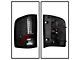 Version 2 LED Tail Lights; Black Housing; Clear Lens (07-14 Silverado 2500 HD)