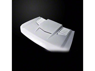 VIP Style Ram Air Hood; Unpainted (20-25 Silverado 2500 HD)