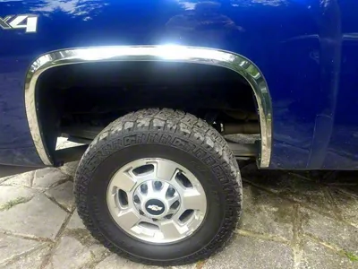 Wheel Well Fender Trim Molding; Stainless Steel (07-14 Silverado 2500 HD)