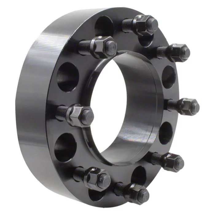 Silverado 3500 2Inch Steel Hubcentric 8Lug Wheel Spacer; Black (1124