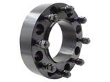 2-Inch Steel Hubcentric 8-Lug Wheel Spacers; Black (11-25 Silverado 3500 HD SRW)