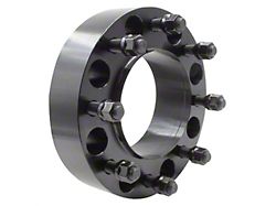 2-Inch Steel Hubcentric 8-Lug Wheel Spacers; Black (11-25 Silverado 3500 HD SRW)