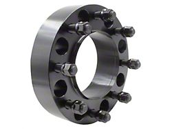 2-Inch Steel Hubcentric 8-Lug Wheel Spacer; Black (11-24 Silverado 3500 HD SRW)