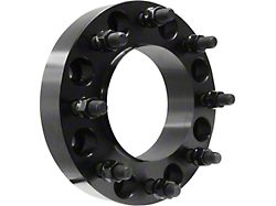 1.50-Inch Steel Hubcentric 8-Lug Wheel Spacers; Black (11-26 Silverado 3500 HD SRW)