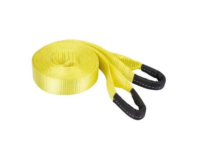 20-Foot Tow Strap; 17,000 lb.; Yellow