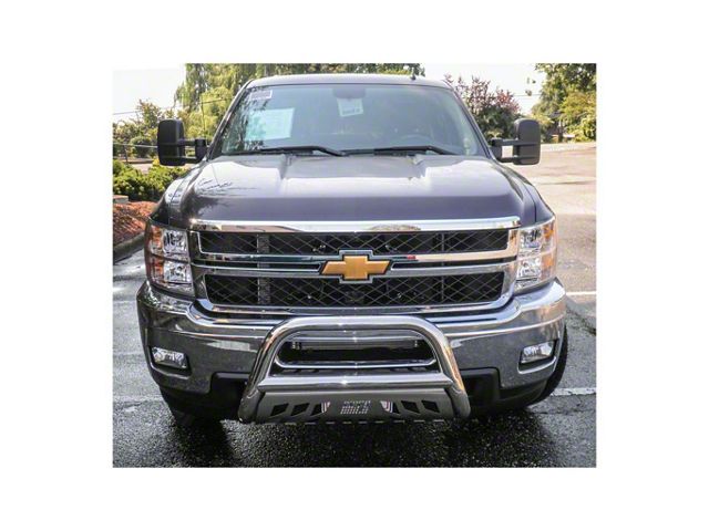 3-Inch Bull Bar; Polished Stainless (11-14 Silverado 3500 HD)