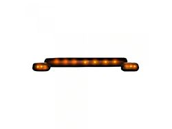 3-Piece Amber LED Cab Roof Lights; Smoked Lens (07-14 Silverado 3500 HD)