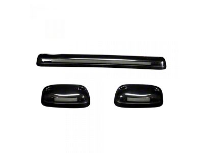 3-Piece Amber OLED Cab Roof Lights; Smoked Lens (07-14 Silverado 3500 HD)