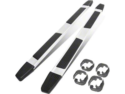 6-Inch Flat Step Bar Running Boards; Black (20-25 Silverado 3500 HD Crew Cab)
