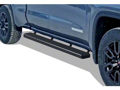 6-Inch iStep Running Boards; Black (20-24 Silverado 3500 HD Crew Cab)