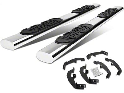 6-Inch Running Boards; Stainless Steel (20-24 Silverado 3500 HD Double Cab)