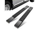 6-Inch Wide Flat Running Boards; Black (20-26 Silverado 3500 HD Regular Cab)