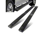 6-Inch Wide Flat Running Boards; Black (20-26 Silverado 3500 HD Crew Cab)