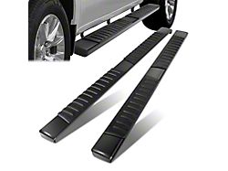 6-Inch Wide Flat Running Boards; Black (20-25 Silverado 3500 HD Crew Cab)