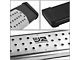 6.50-Inch Flat Step Bar Running Boards; Black (07-19 Silverado 3500 HD Crew Cab)