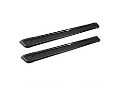 93-Inch Sure-Grip Running Boards; Black Aluminum (01-06 Silverado 3500 HD Crew Cab)
