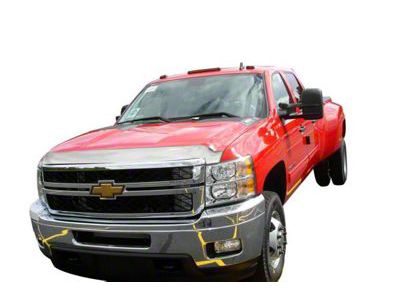 Aeroskin Hood Protector; Chrome (11-14 Silverado 3500 HD)