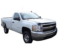 Aeroskin Hood Protector; Dark Smoke (07-10 Silverado 3500 HD)