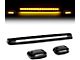 Amber LED Roof Cab Lights; Black (07-13 Silverado 3500 HD)