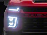 APEX Series High-Power LED Module Headlights; Black Housing; Clear Lens (20-23 Silverado 3500 HD w/ Factory Halogen Headlights)