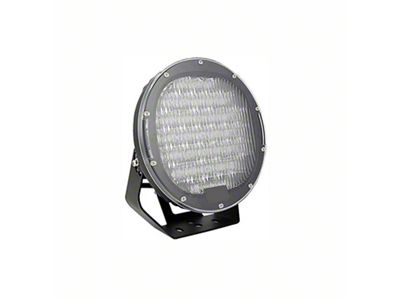 Atlas Roll Bar with 9-Inch Black Round LED Lights; Black (01-25 Silverado 3500 HD)