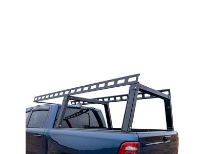 Base K2 Over Cab Rack; Black (07-25 Silverado 3500 HD w/ 6.50-Foot & 6.90-Foot Standard Box)