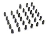 Black Acorn Lug Nuts; M14x1.5; Set of 32 (11-26 Silverado 3500 HD)