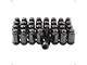 Black Bulge Acorn Lug Nut Kit; 14mm x 1.5; Set of 32 (07-24 Silverado 3500 HD SRW)