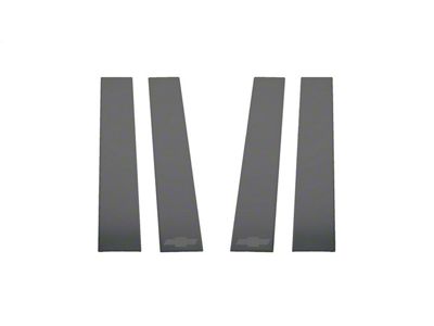 Putco Black Platinum Pillar Posts with Bowtie Logo (20-25 Silverado 3500 HD Double Cab, Crew Cab)