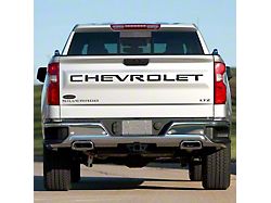 Putco Black Platinum Tailgate Insert Letters (20-25 Silverado 3500 HD)