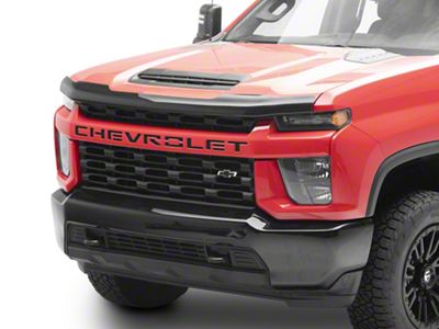 Bugflector Hood Shield; Dark Smoke (20-25 Silverado 3500 HD)