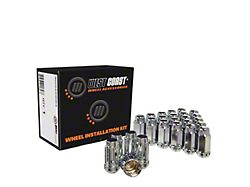 Chrome Acorn Lug Nuts; M14x1.5; Set of 32 (11-25 Silverado 3500 HD)