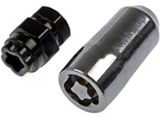 Chrome Duplex Acorn Wheel Lug Nut Locks; M14x1.50; Set of 4 (07-26 Silverado 3500 HD)
