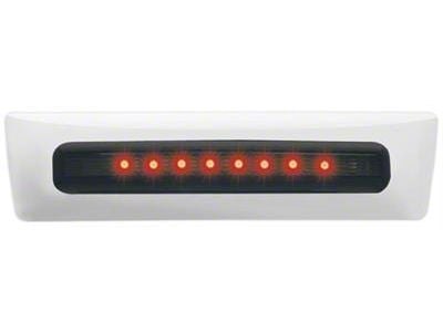 Chrome LED Locking Tailgate Handle; Red LED; Smoked (07-14 Silverado 3500 HD)