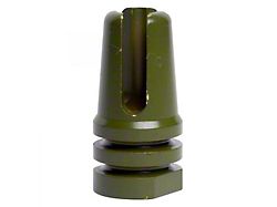 Classic 3-Pronged Design AR-15 Rifle Barrel Antenna Tip Flash Hider; Olive Drab/Army Green (Universal; Some Adaptation May Be Required)