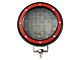 Classic Roll Bar with 5.30-Inch Red Round Flood LED Lights; Black (07-24 Silverado 3500 HD)