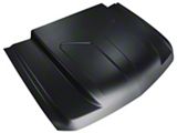 Cowl Induction Style Hood; Unpainted (07-10 Silverado 3500 HD)