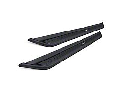 Go Rhino Dominator Xtreme DSS Slider Side Step Bars; Textured Black (20-26 Silverado 3500 HD Double Cab)