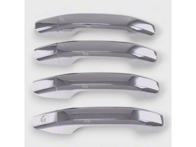 Door Handle Snap-On Covers; Chrome (15-19 Silverado 3500 HD Double Cab, Crew Cab)