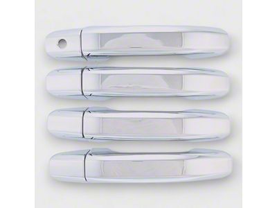 Door Handle Snap-On Covers; Chrome (20-26 Silverado 3500 HD)