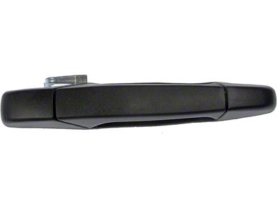 Exterior Door Handle; Front Right; Textured Black; Plastic; Without Chrome Lever and Keyhole (07-14 Silverado 3500 HD)